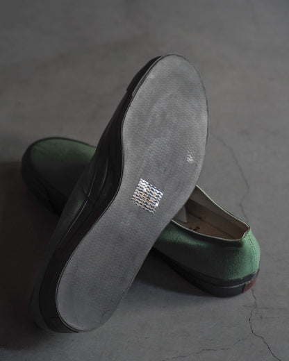 WAKOUWA LOW CUT - GREEN CANVAS - BLACK SOLE