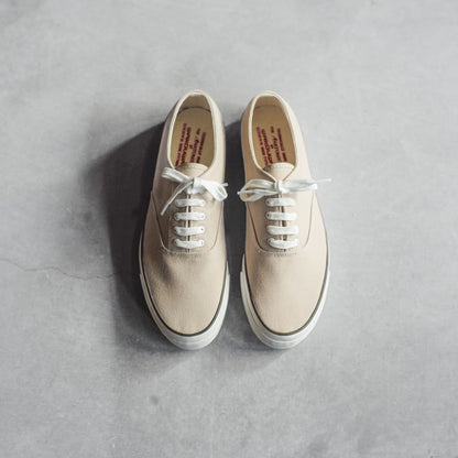 WAKOUWA LOW CUT - TAN CANVAS - WHITE SOLE