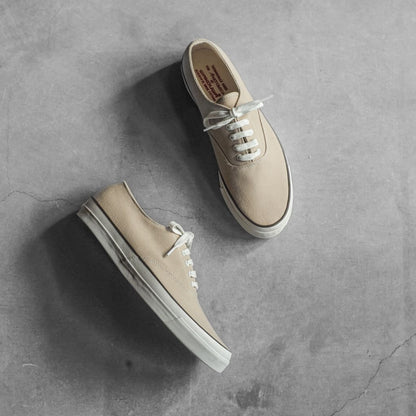 WAKOUWA LOW CUT - TAN CANVAS - WHITE SOLE