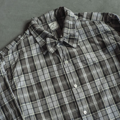 WEEKEND SHIRT - COTTON - GREY CHECK