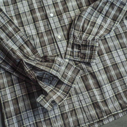 WEEKEND SHIRT - COTTON - GREY CHECK
