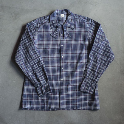 WEEKEND SHIRT - COTTON - NAVY WINDOW CHECK