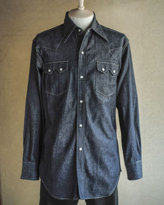 HARRISON SHIRT - NON WASH DENIM - INDIGO