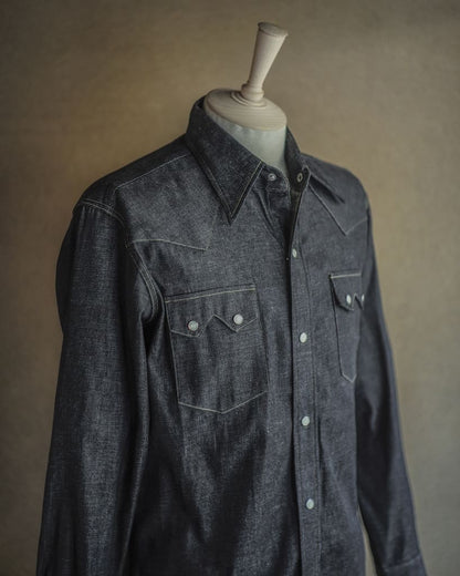 HARRISON SHIRT - NON WASH DENIM - INDIGO