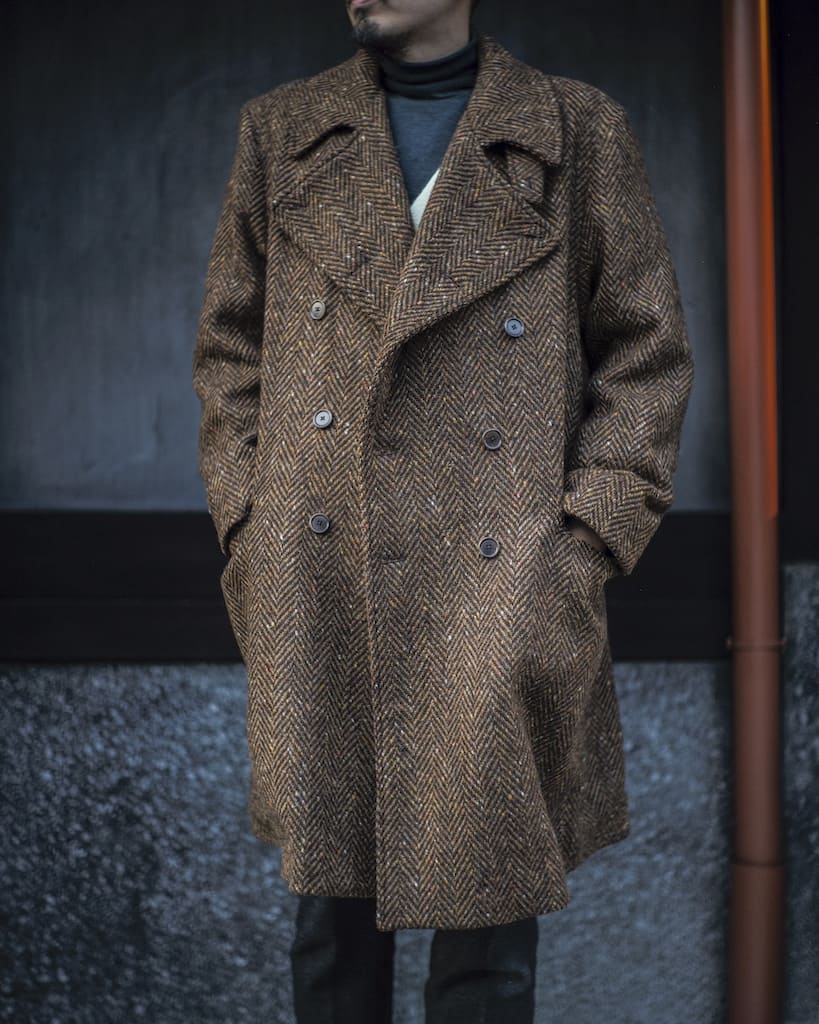 WINSTON - HERRING BONE TWEED - BROWN