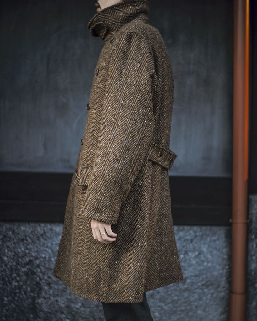 WINSTON - HERRING BONE TWEED - BROWN