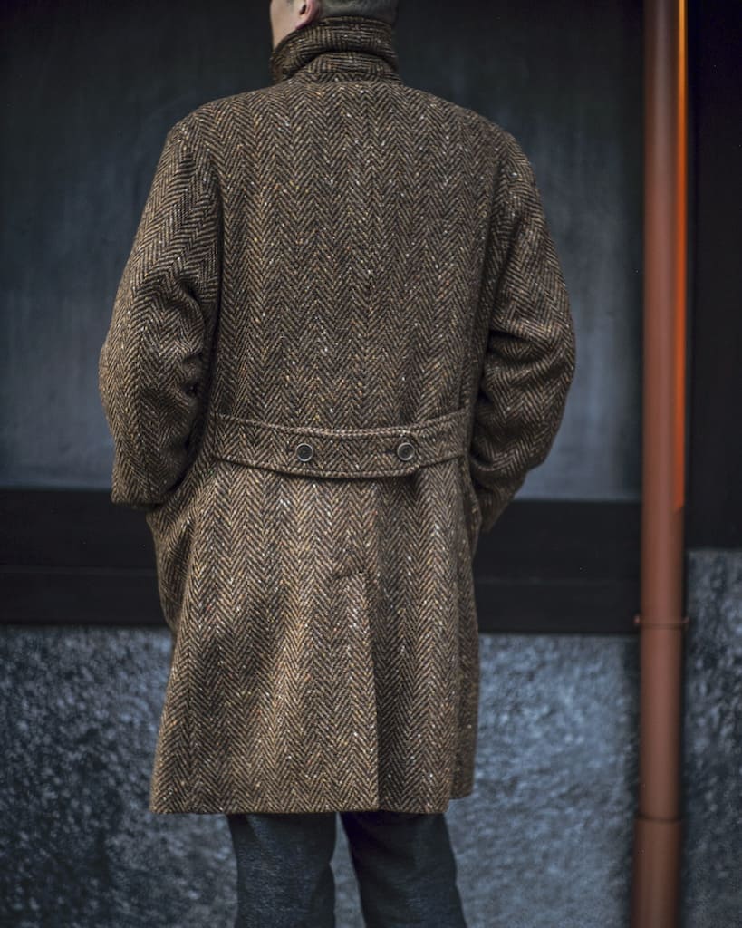 WINSTON - HERRING BONE TWEED - BROWN